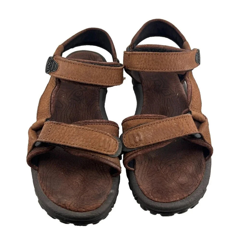 TEVA Brown Leather Sandals Women's 11 Outdoor Trail Summer Travel Garden 1371